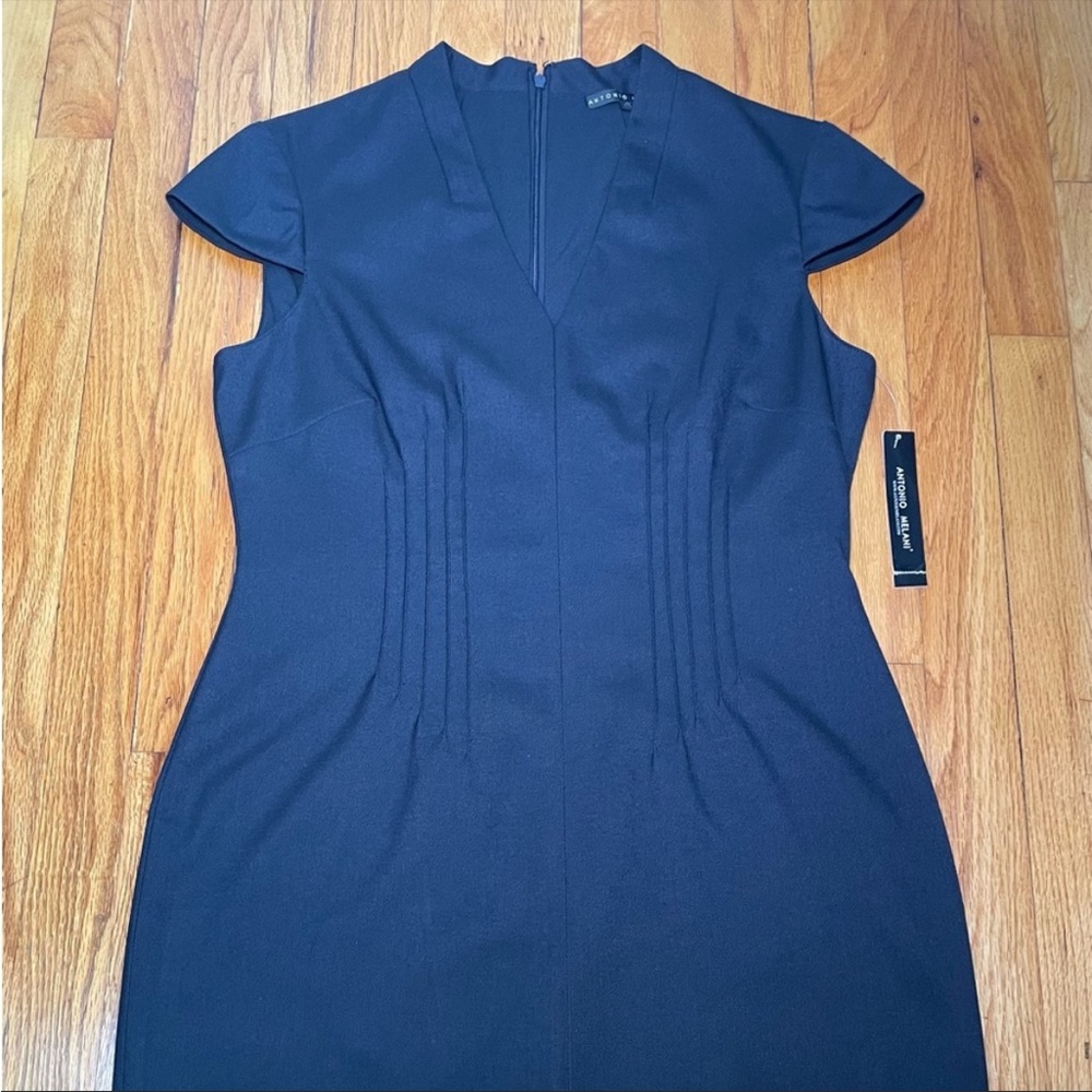 NWT Antonio Melani Darla Navy Women's Size 10 Cap Sleeve Party Cocktail Dress